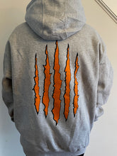 Load image into Gallery viewer, Newton North Tiger Hoodie (Gray) With Claw Marks