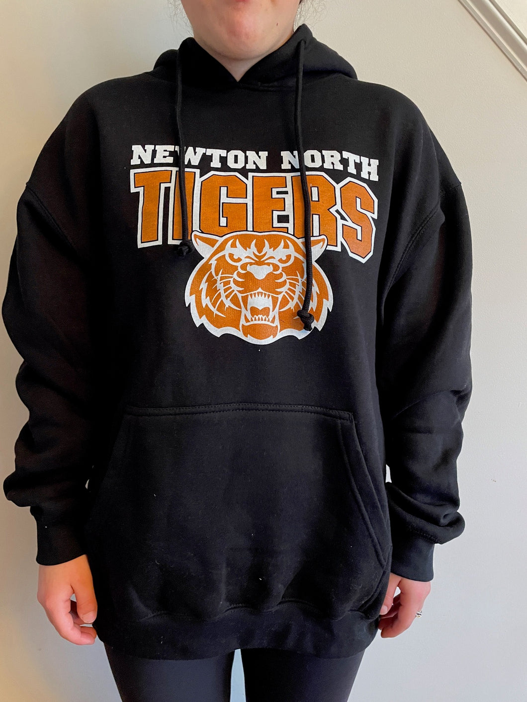 Newton North Tiger Hoodie (Black) With Claw Marks