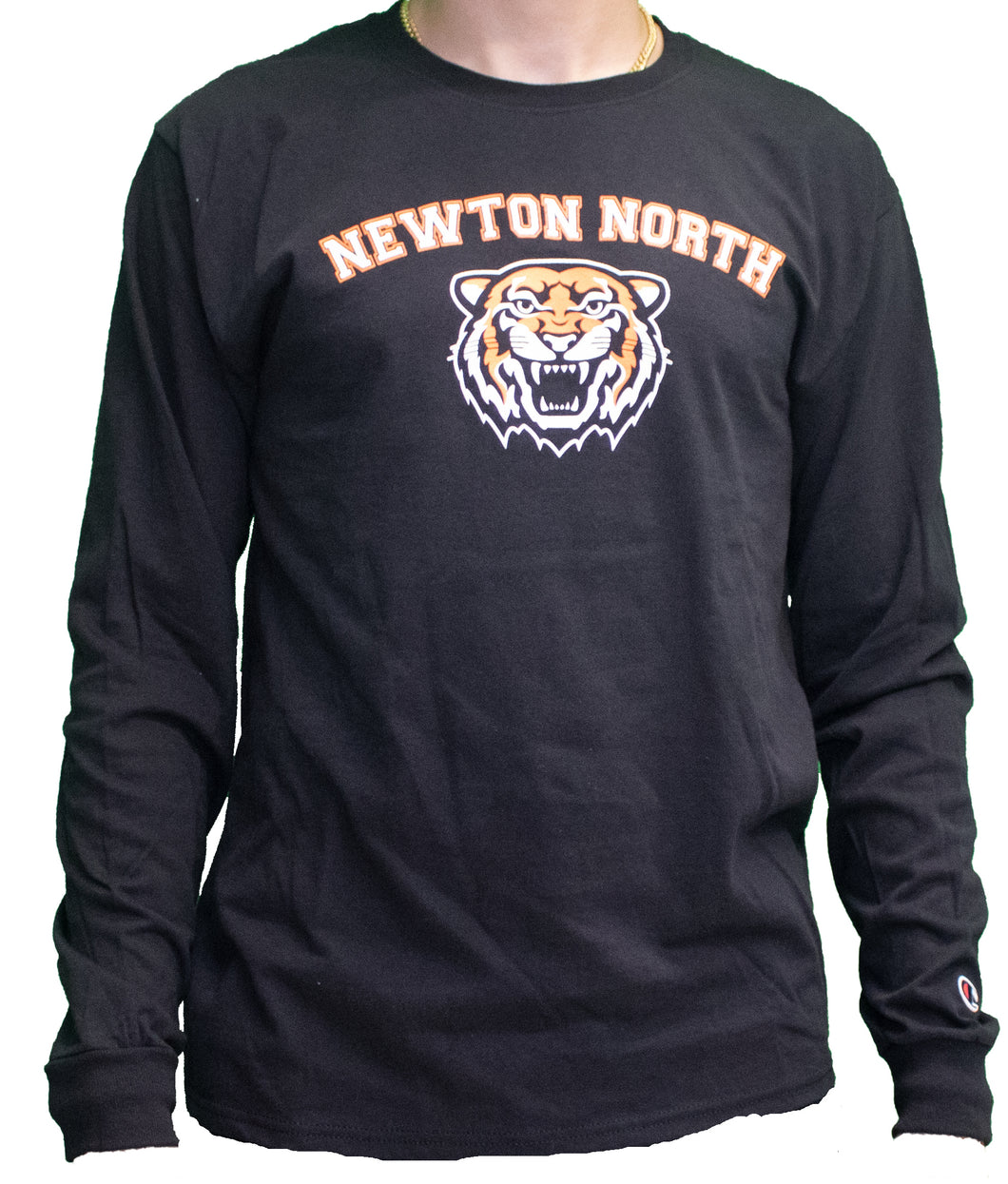 Newton North Tigers Black Long Sleeve Tee