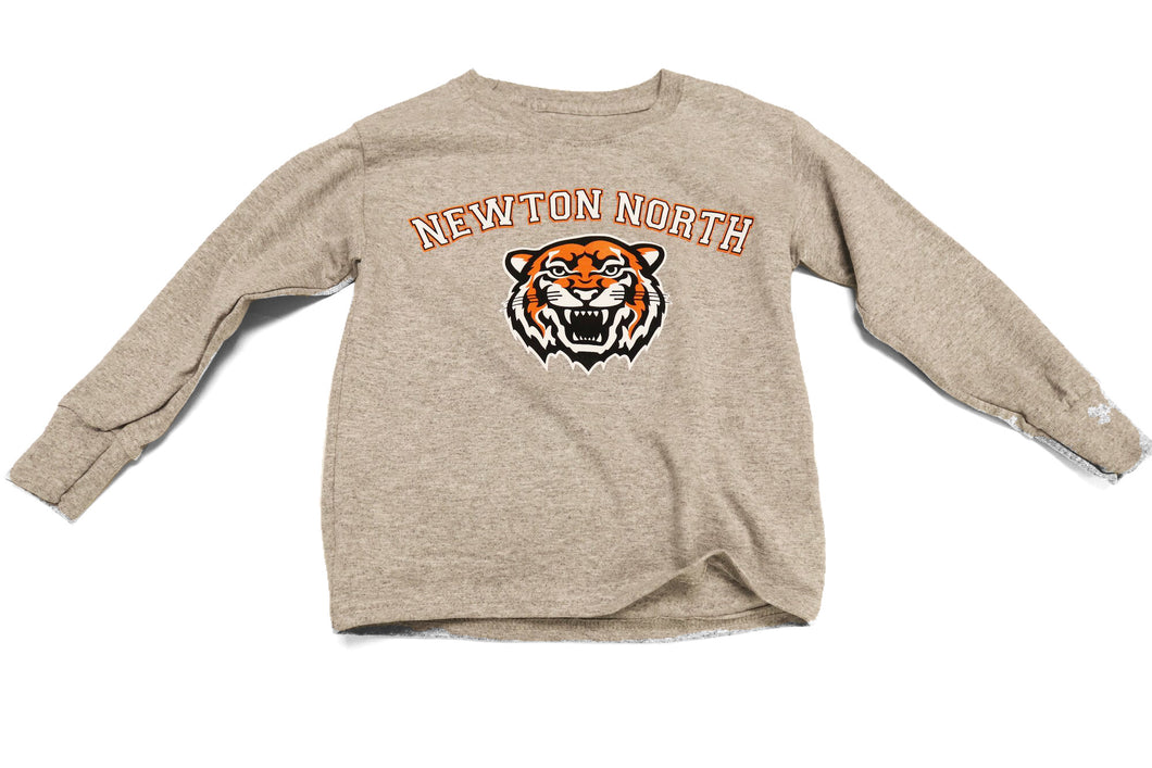 NNHS Tiger Grey Small Kids Shirt