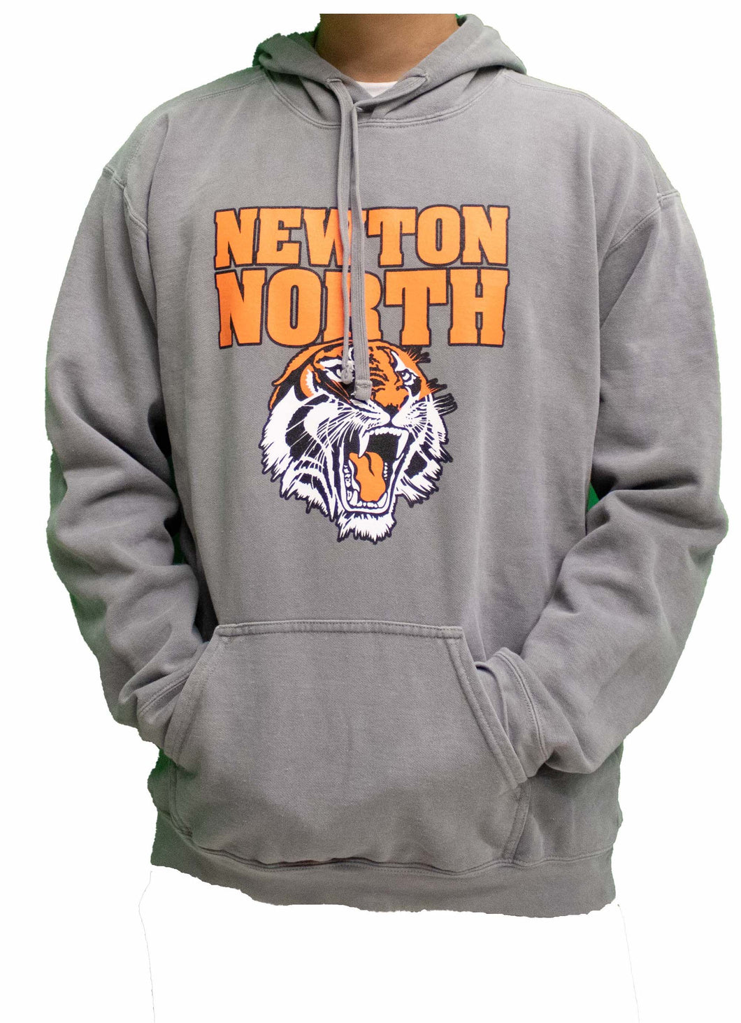 Newton North Tiger Grey Hoodie